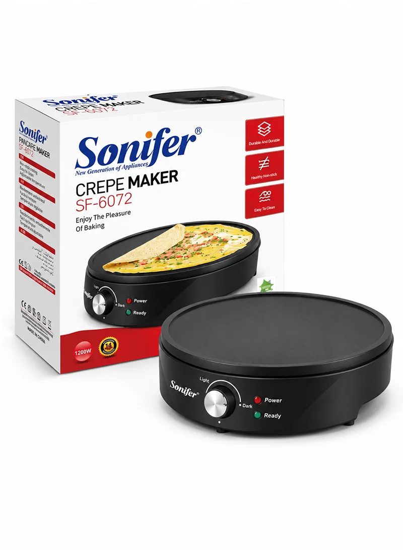 Electric Crepe Maker, Non-Stick Adjustable Heat Control Crepe Maker with Crepe Stick — photo 7