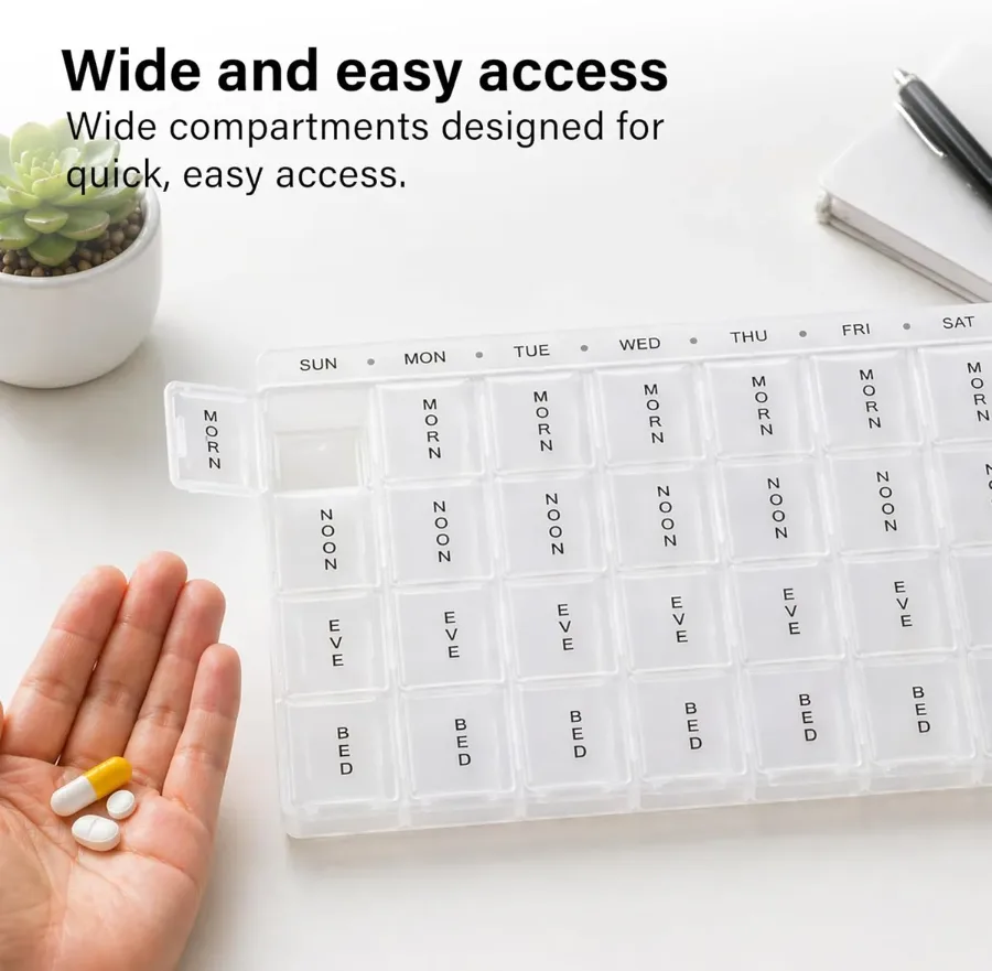 7 days clear pill organizer — photo 2