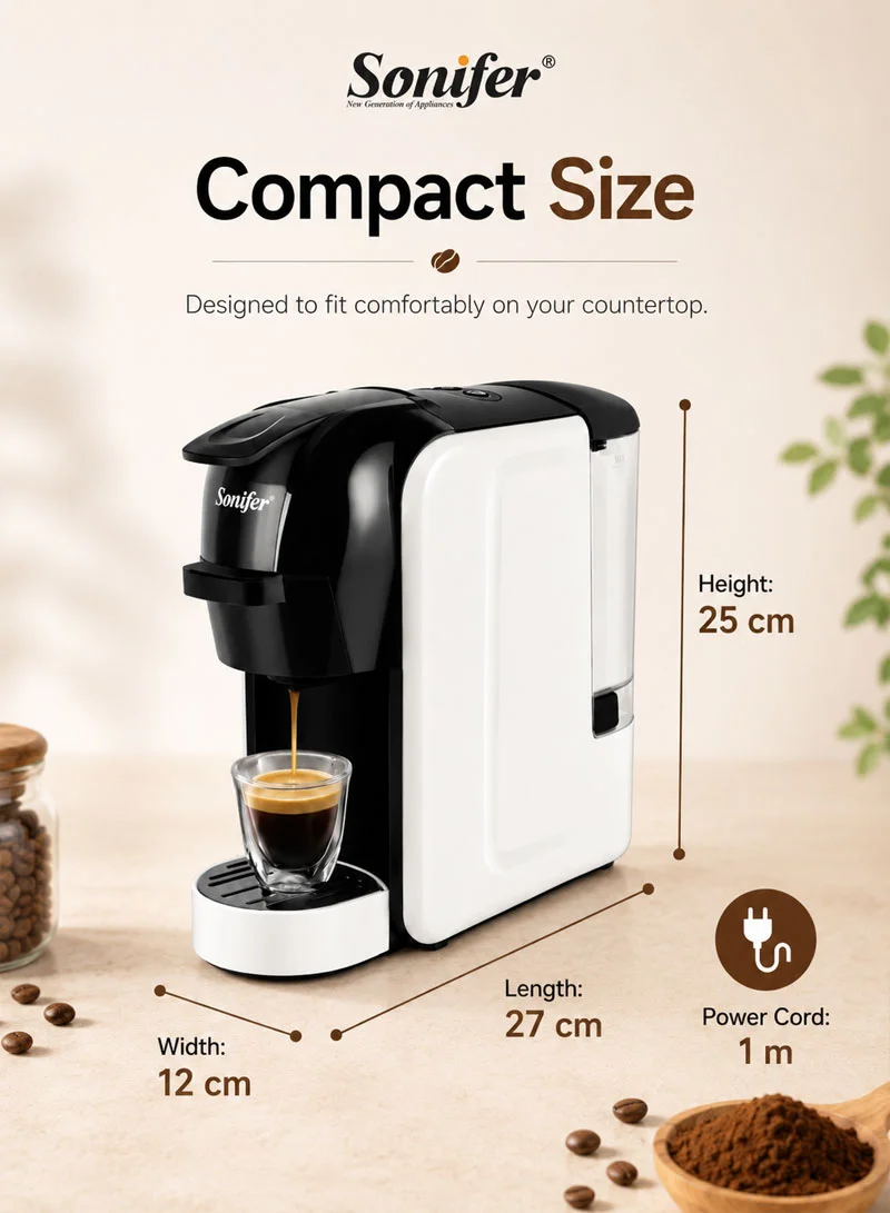 3-in-1 Capsule Coffee Machine with 19 Bar Pressure — photo 2
