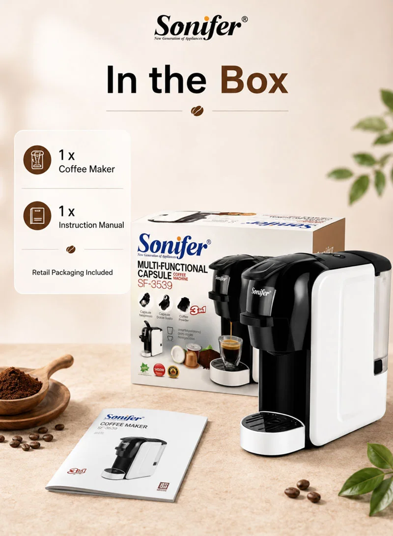 3-in-1 Capsule Coffee Machine with 19 Bar Pressure β photo 8