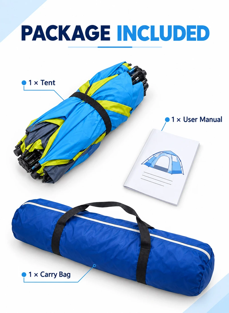 5-8 People Double-Door Single Layer Automatic Hydraulic Setup Tent, Multi-Use Outdoor Activity — photo 9