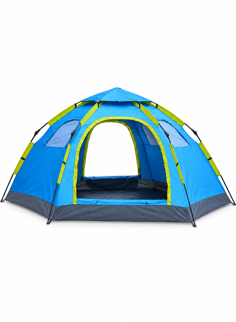 5-8 People Double-Door Single Layer Automatic Hydraulic Setup Tent, Multi-Use Outdoor Activity