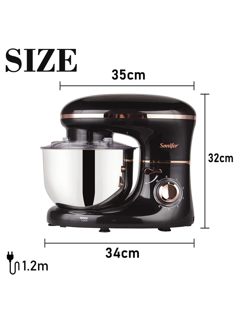 Stainless Steel Stand Mixer Dough, 6-Speed Adjustable Stand Mixer β photo 5