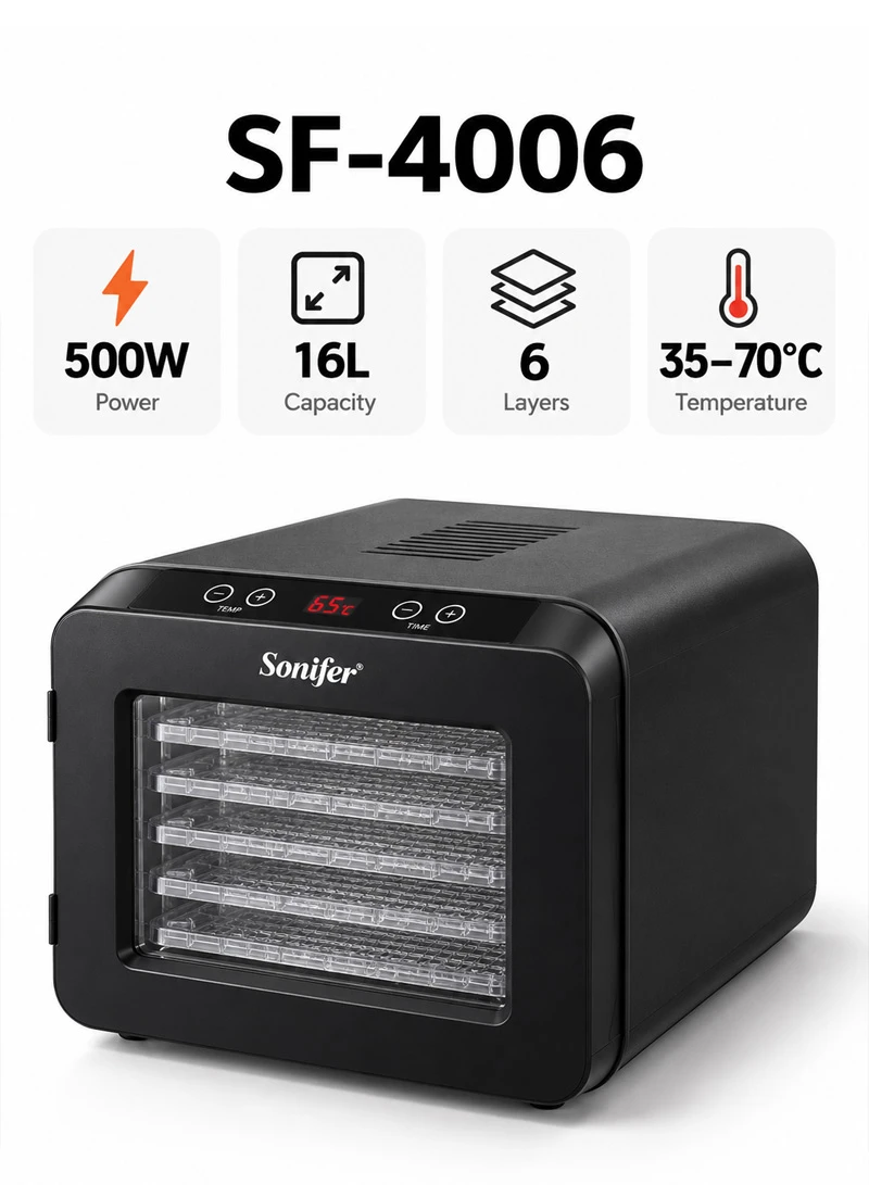 16L 6-Layer Food Dehydrator Dryer With Trays β photo 6