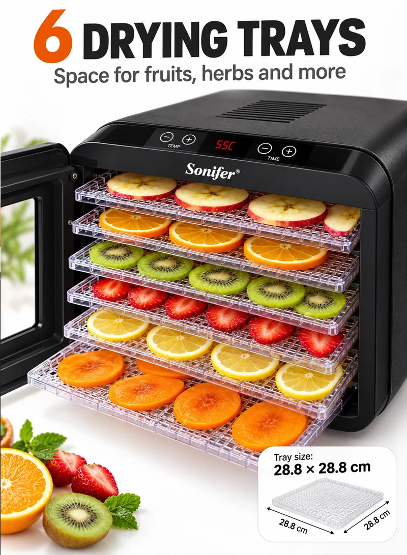 16L 6-Layer Food Dehydrator Dryer With Trays β photo 7