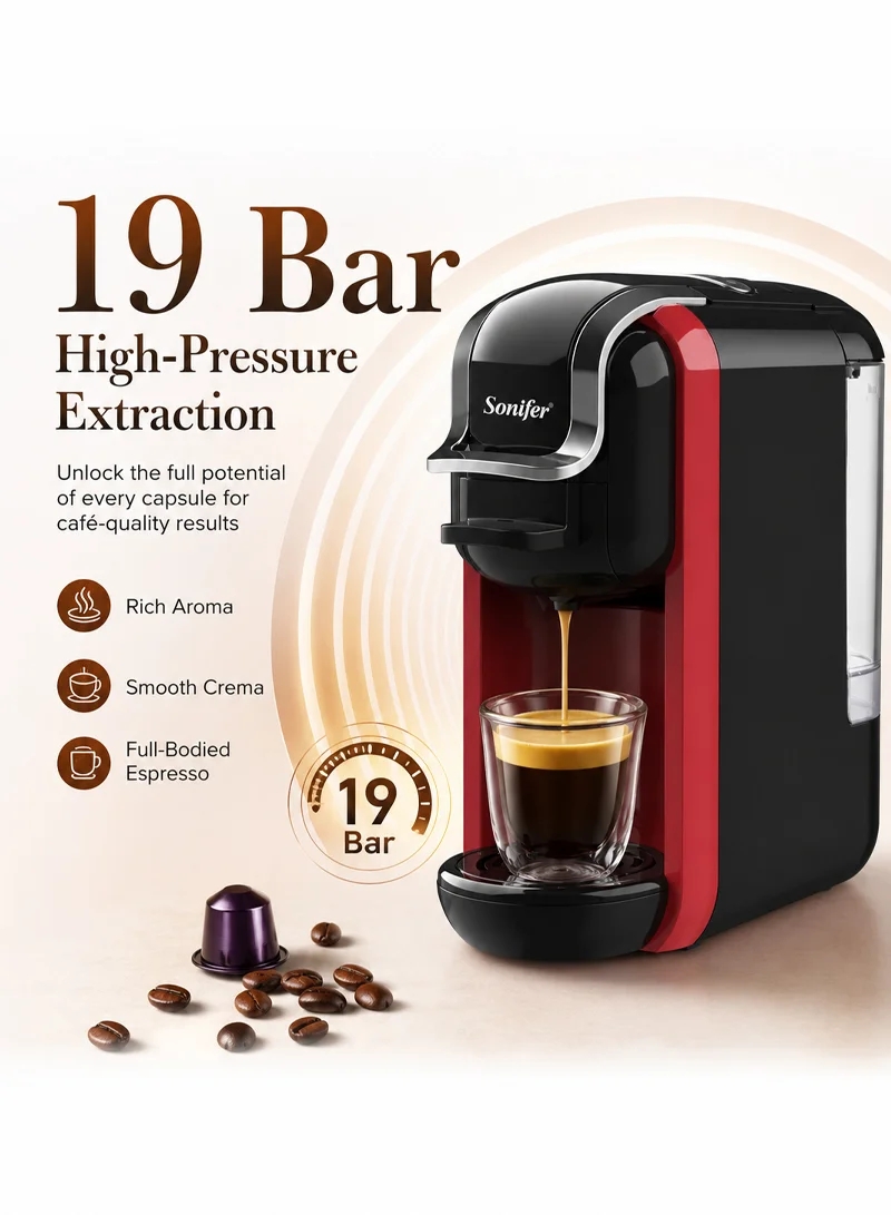 600ml 3-In-1 Capsule Coffee Maker with 19 Bar High-Pressure Extraction — photo 3