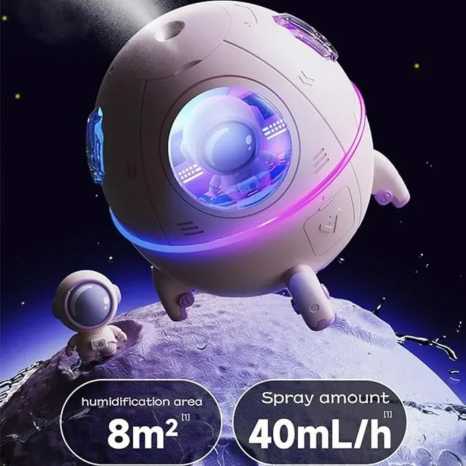 Astronaut Spaceship Aromatherapy Air Humidifier Purifier - White — photo 3