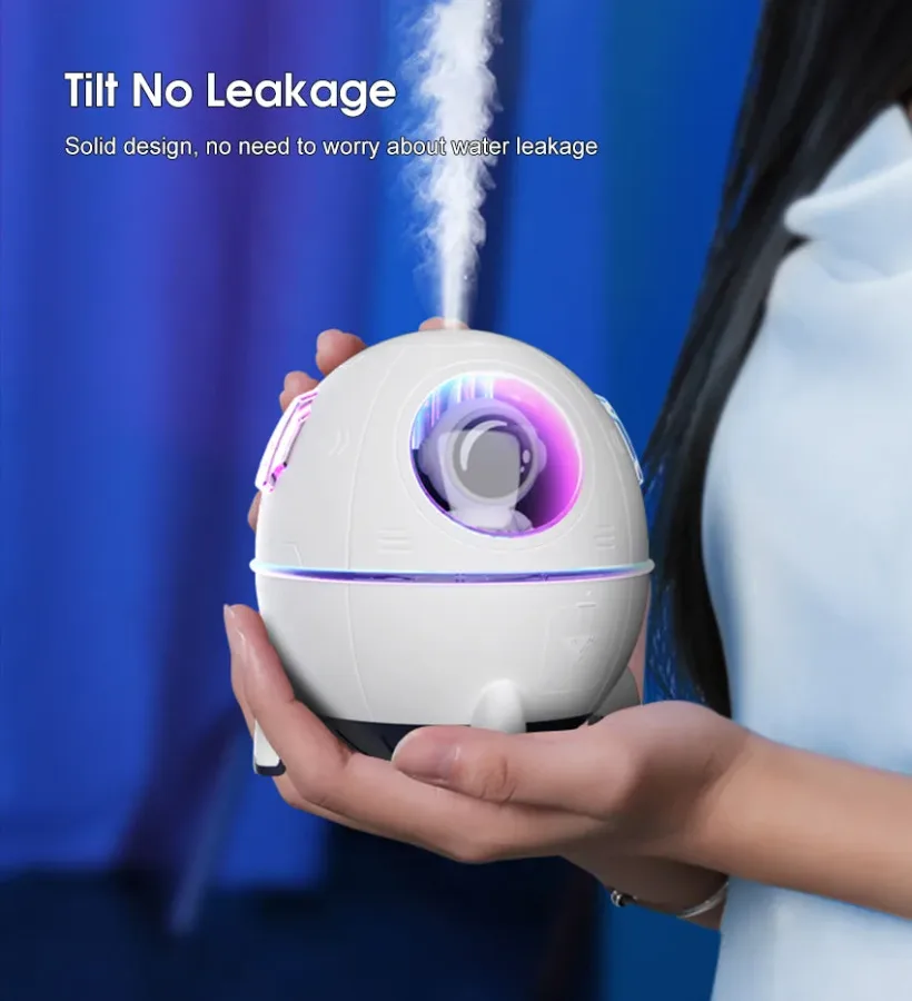 Astronaut Spaceship Aromatherapy Air Humidifier Purifier - White — photo 4