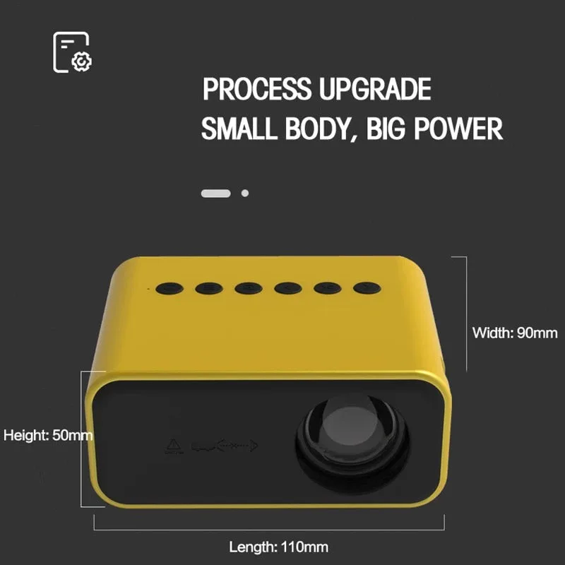 2024 New Home Cinema Mini Projector - Yellow β photo 4