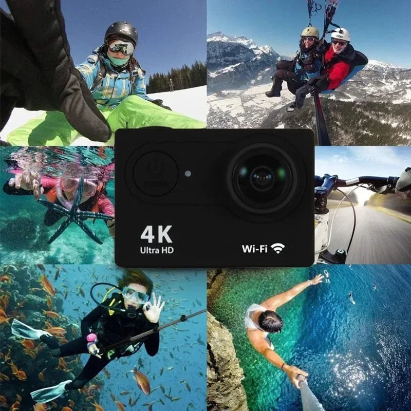 HD Waterproof Sport Action Camera 1080P/60FPS WiFi 2.0" 170D - Black — photo 7