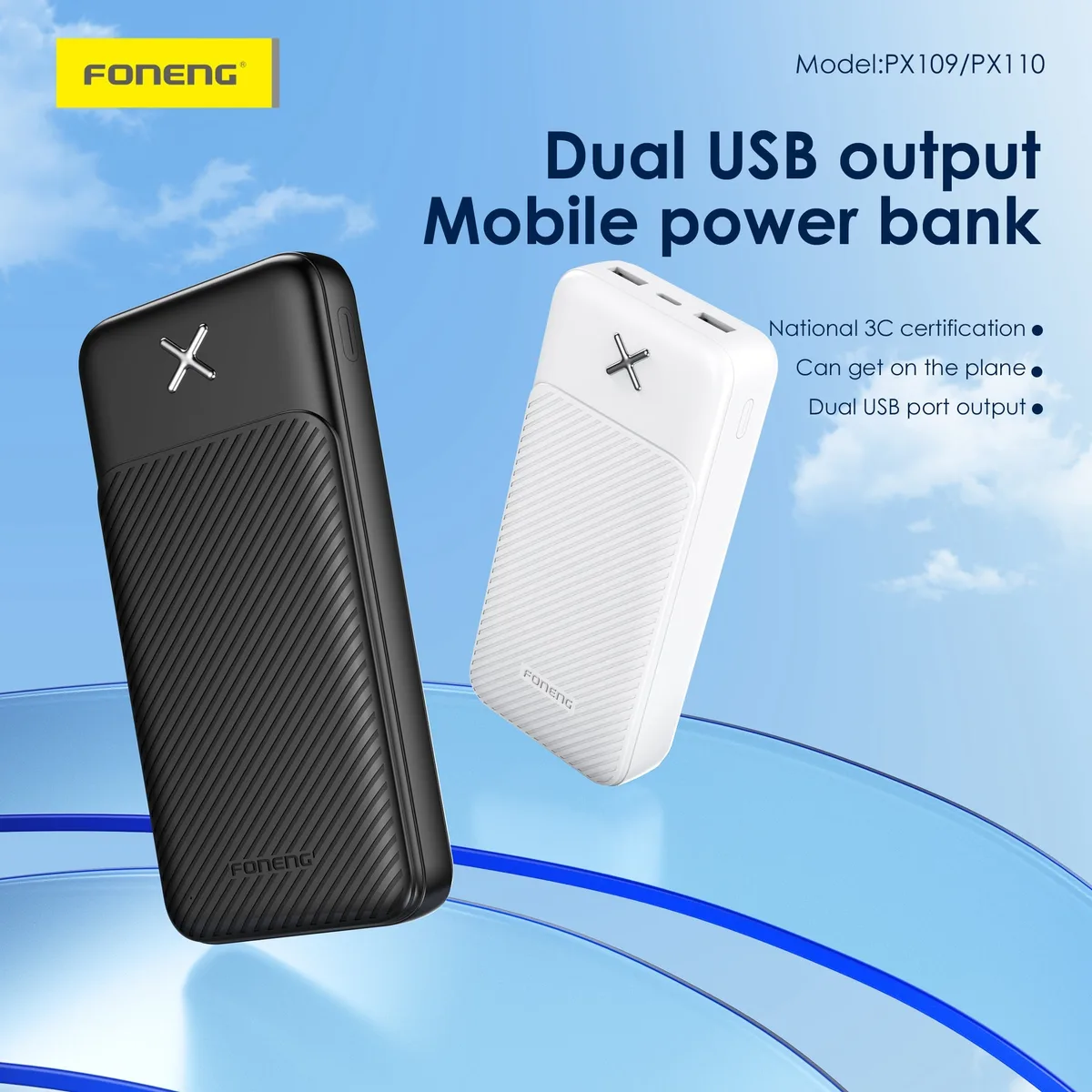 Foneng Power Bank High Quality - Power Bank Fast 10000mah white β photo 3