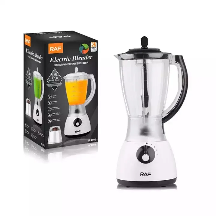 Raf Blender Stainless Steel 4 Blade 1000W 2 Cups 1.5L - Green — photo 2