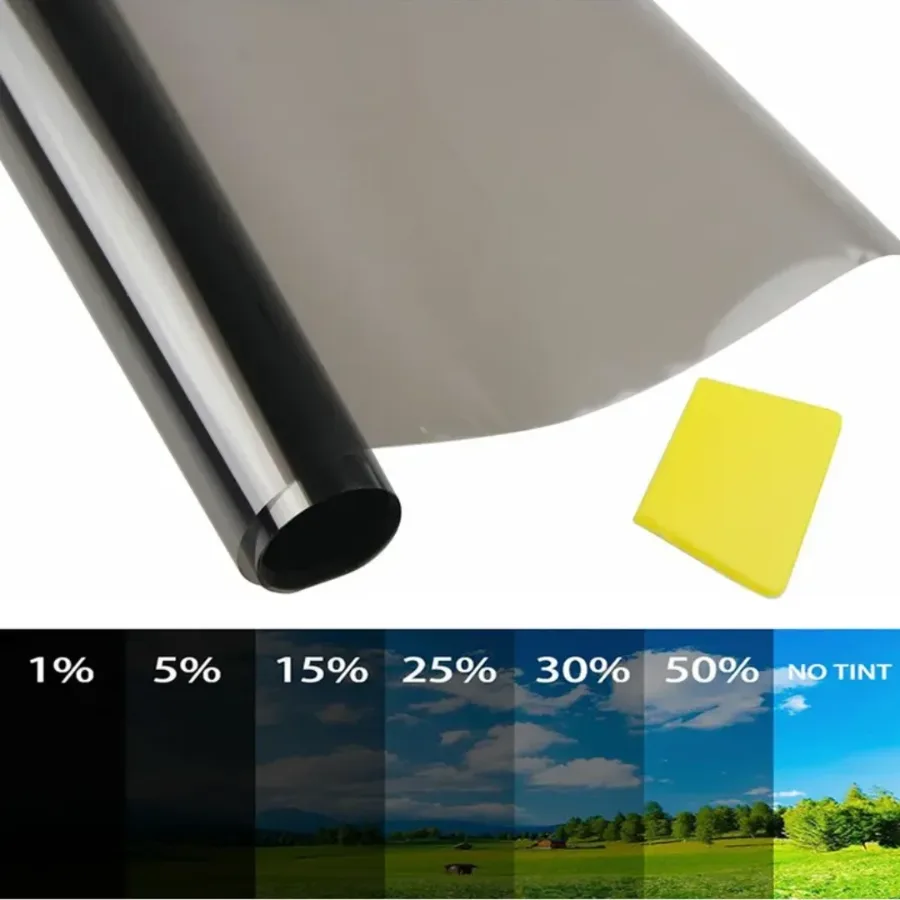 300x50cm Car Fumee Window Tint Film Roll Sun Protection - 25% 300x50 β photo 2