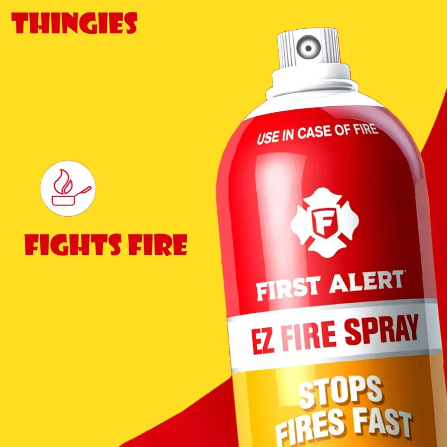 Fire Extinguisher Spray with Stand for Car and Home Use | Fire Stop Aluminium Spray - 500 ML β photo 5