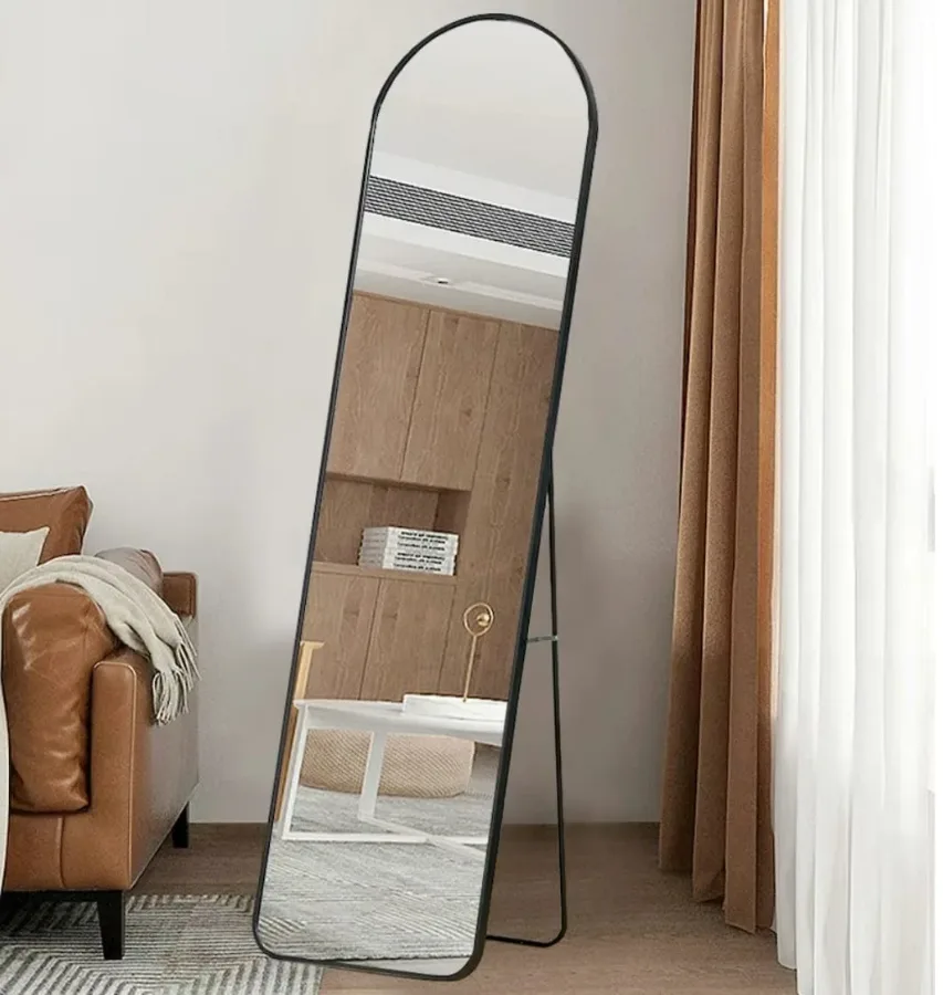 Mirror Standing Hanging Leaning Wall Bedroom - K-190-black — photo 3