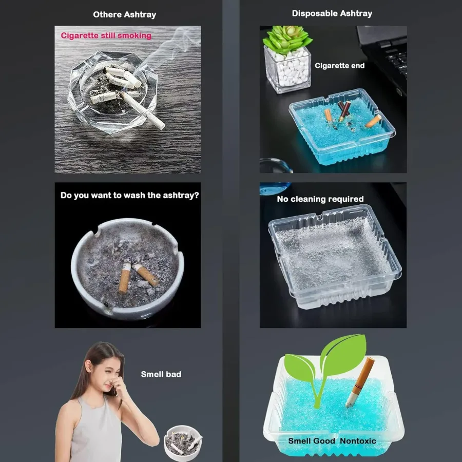 Disposable Ashtrays with Water Sands Gel - 1 piece — photo 4