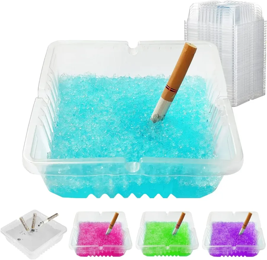 Disposable Ashtrays with Water Sands Gel - 1 piece