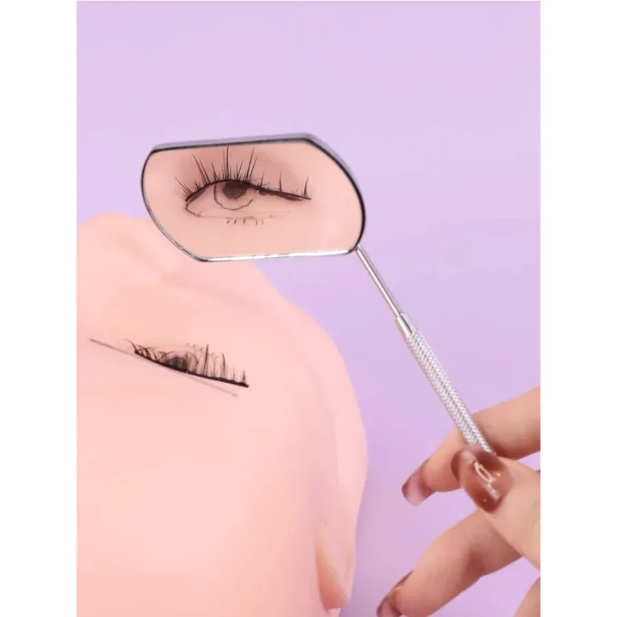 Stainless Steel Eyelash Mirrors - gold β photo 3