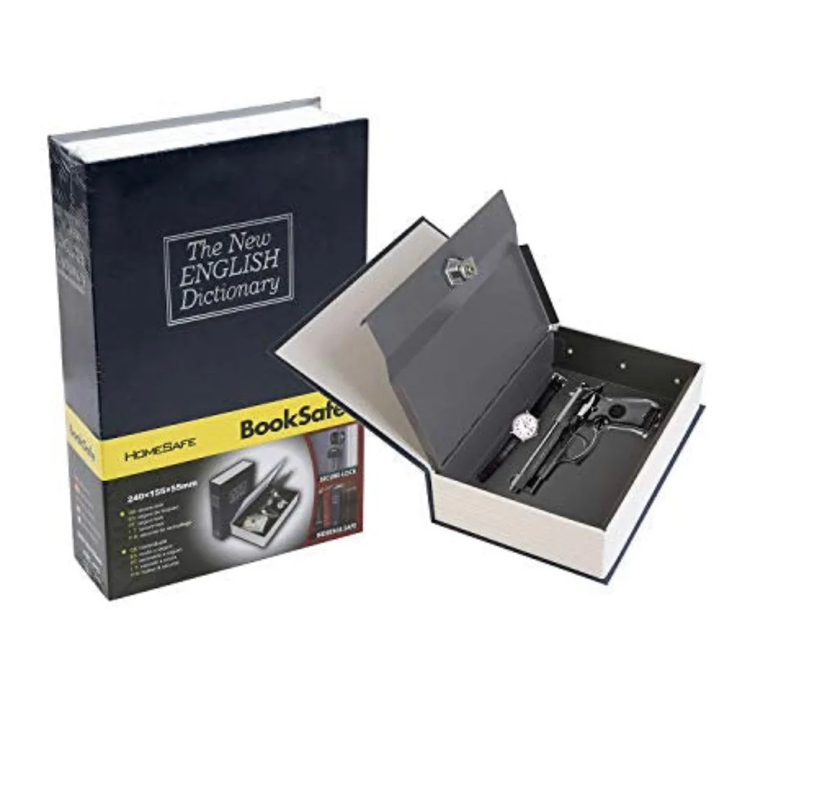 Dictionary Book Hidden Money Box - Navy blue Small