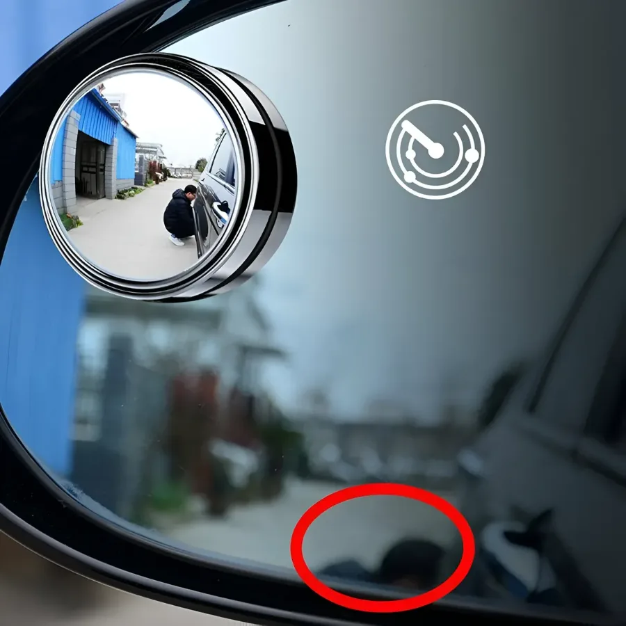Blind Spot Driving Mirrors 5.8cm - Black — photo 4