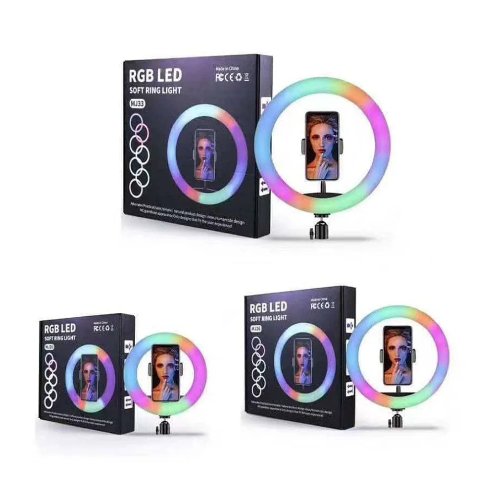 RGB Ring Light With 2.1 Meter Tripod - Rgb Ring Light 26cm With 20 cm Tripod — photo 3