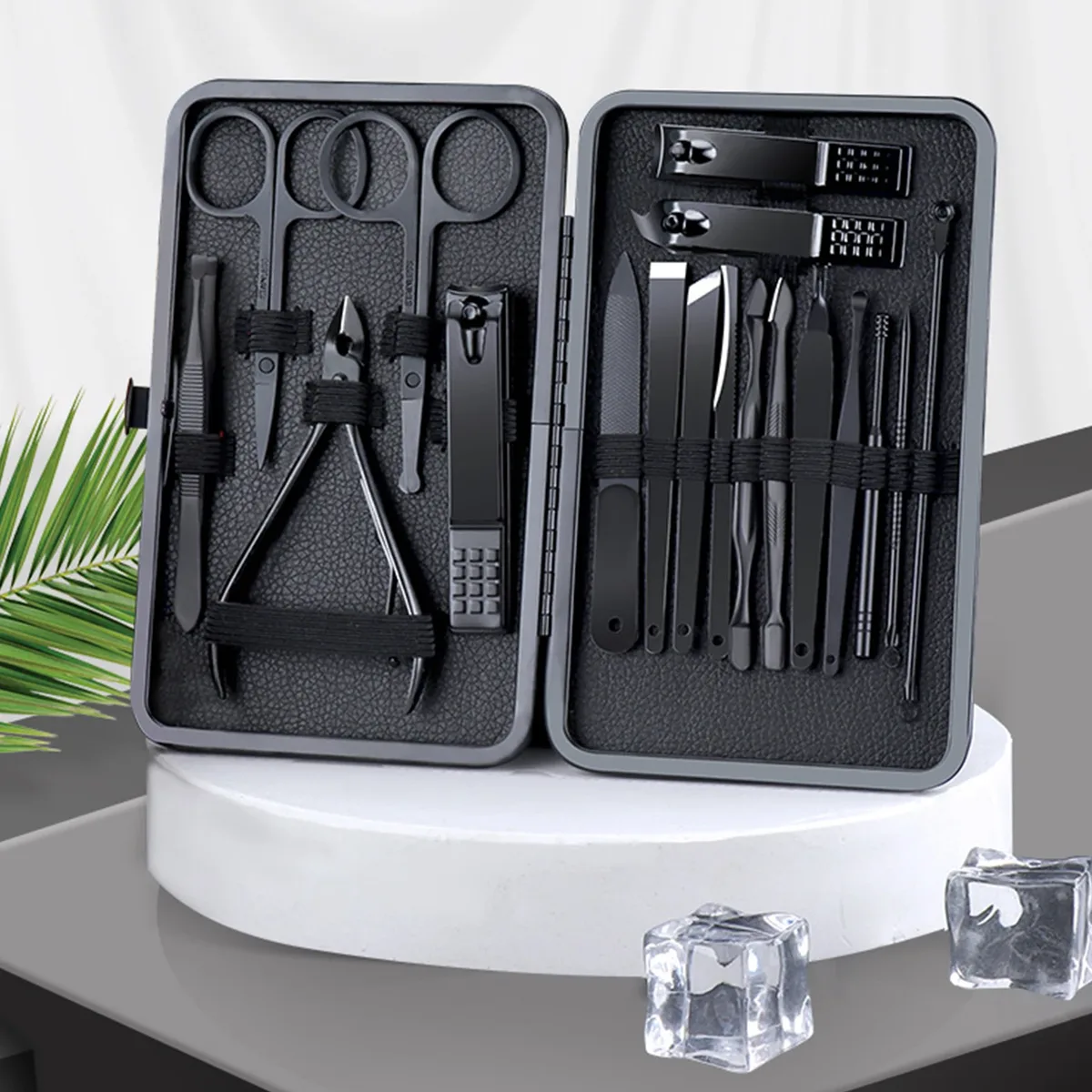Manicure Set Nail Clippers Tools Household 18Pcs , Tool Kit for Men and Women - Pink β photo 2