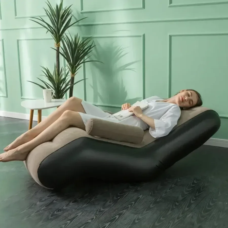 Lazy Inflatable Sofa, S-shaped Sofa - Pink — photo 3