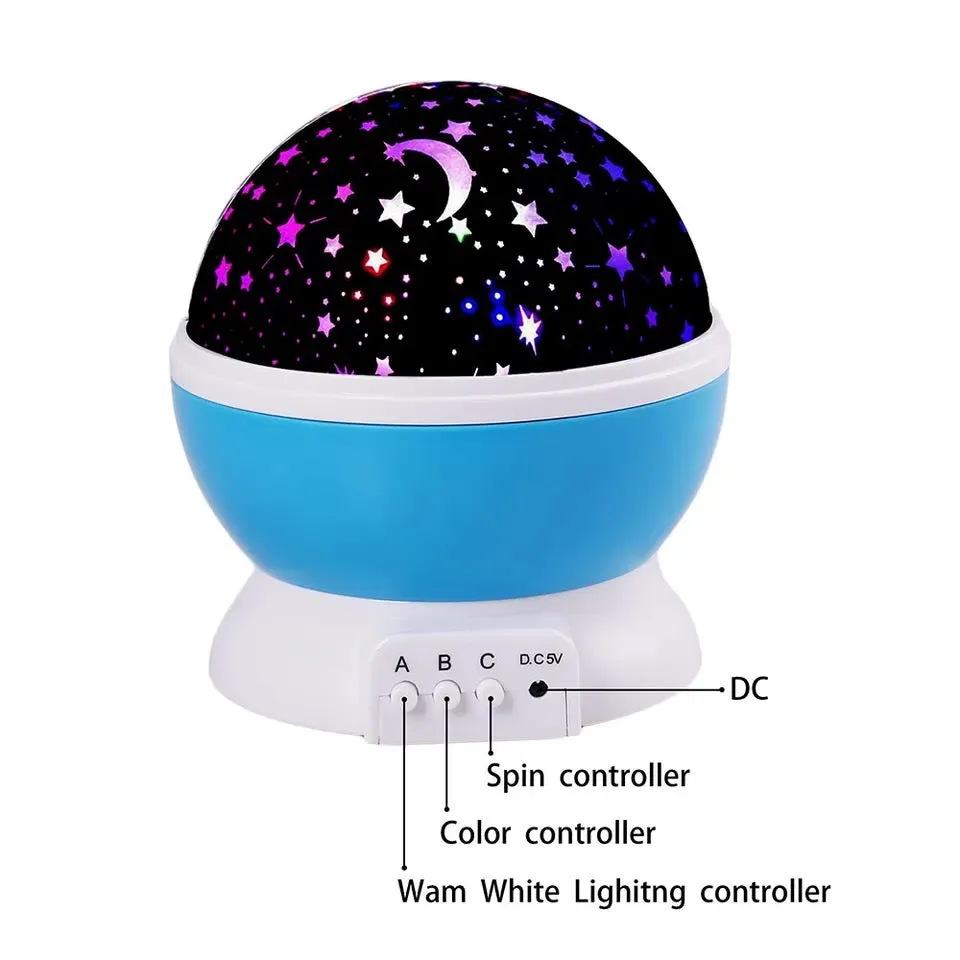 Star Master Dream Rotating Projection Lamp - Pink — photo 4