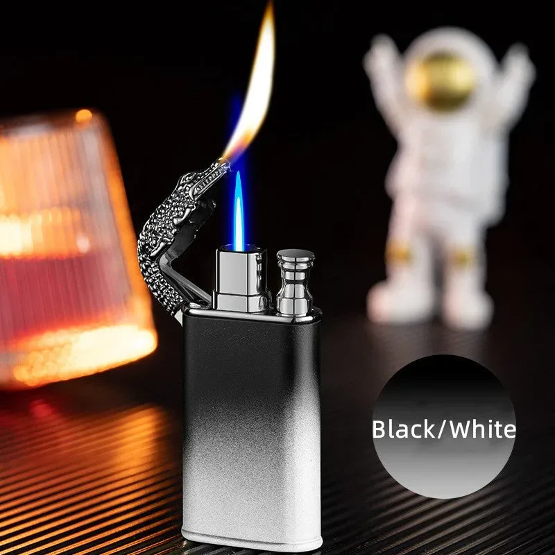 Crocodile Lighter Magic Double Flame Lighter - Black and gold — photo 2