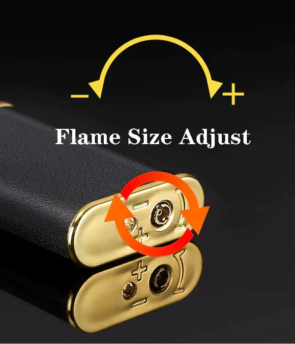 Crocodile Lighter Magic Double Flame Lighter - Black and gold โ photo 4