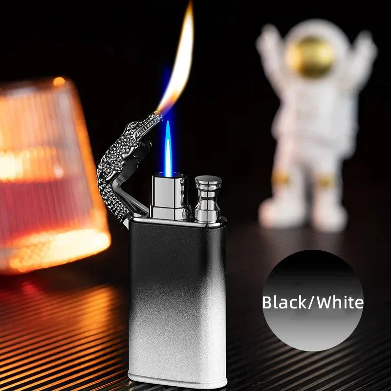 Crocodile Lighter Magic Double Flame Lighter - Black and gold — photo 8