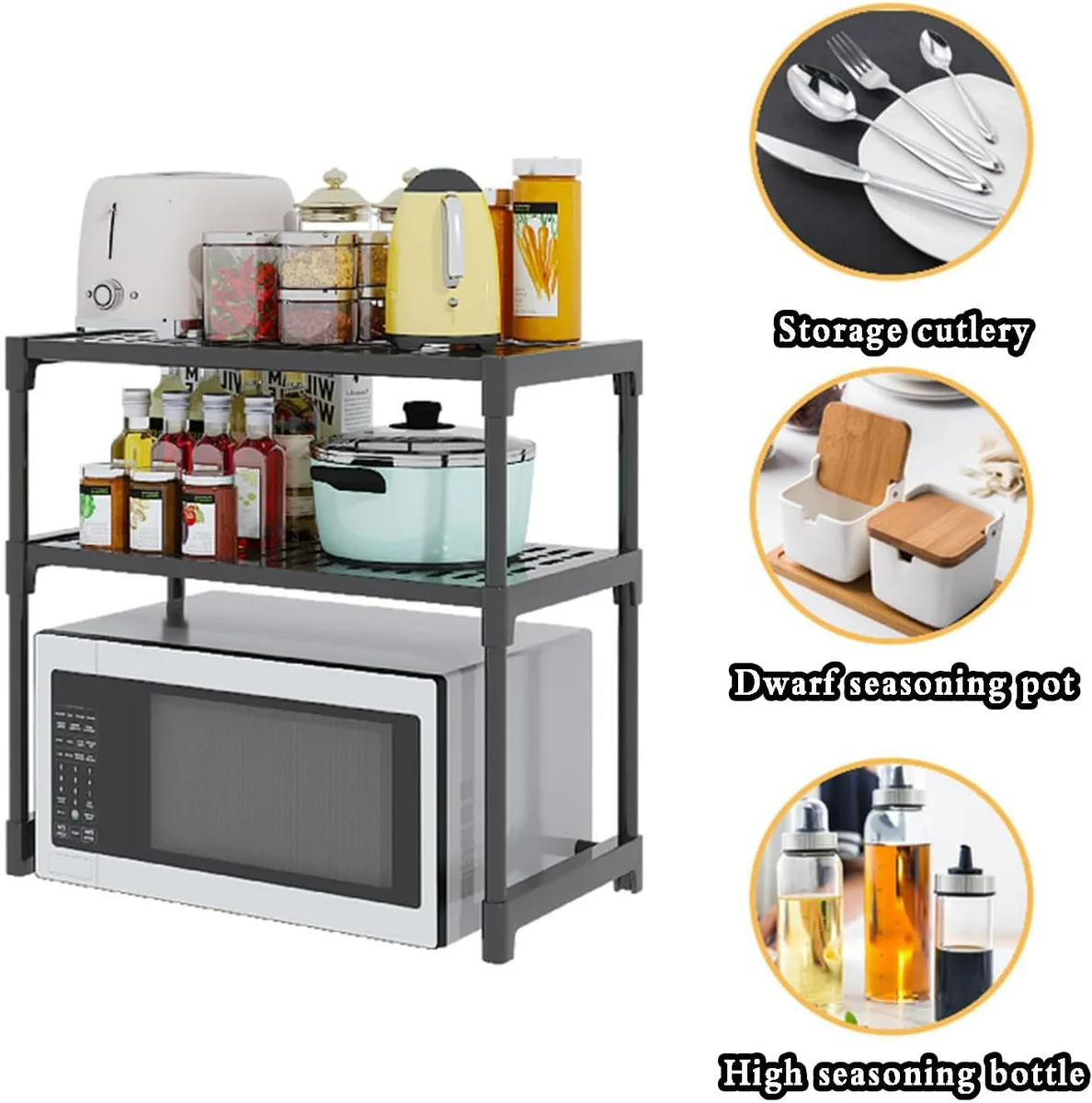 Kitchen countertop Organizer, Microwave Stand - Style 1 — photo 5