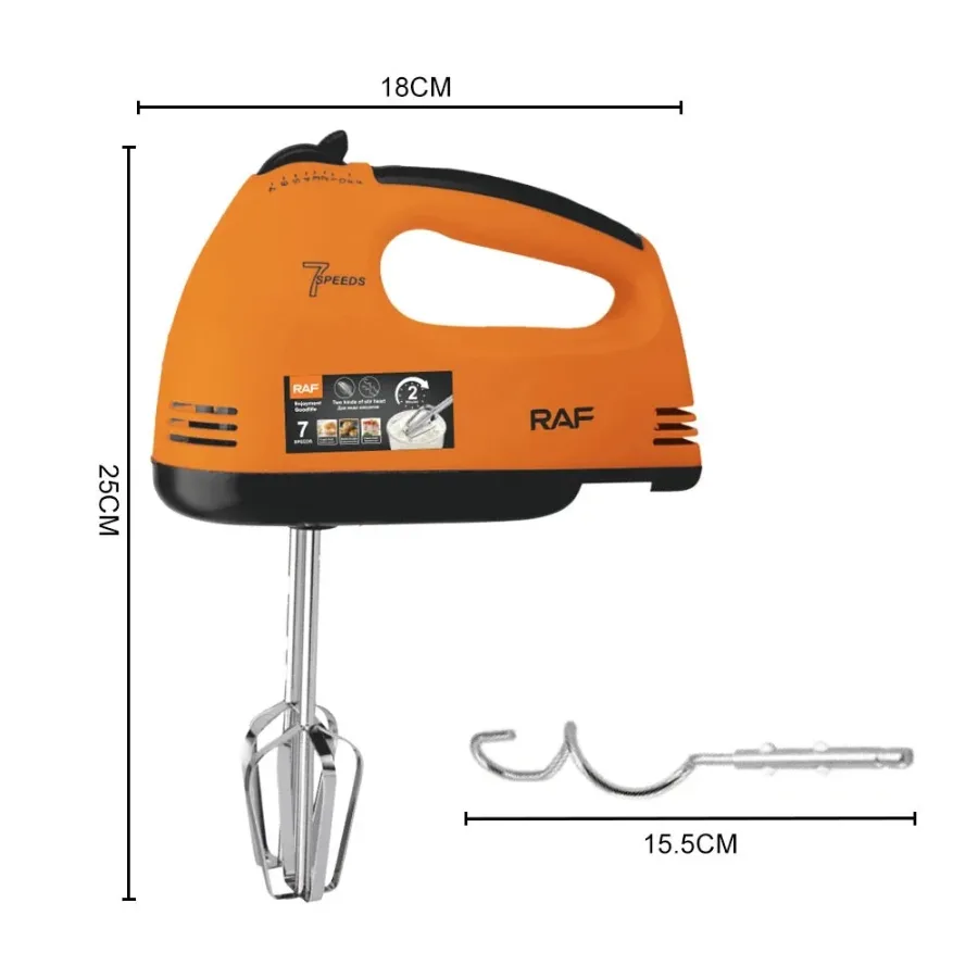 Raf Hand Mixer 260W - Orange — photo 6