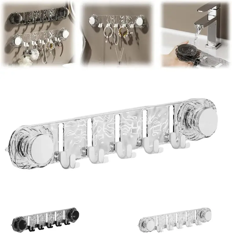 Suction Cup Hook Rack - 1 Piece