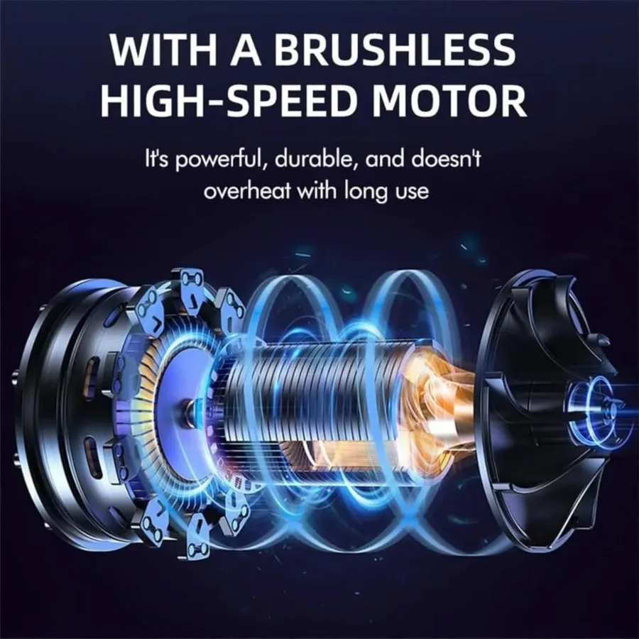 Air Pressure Power Blower Mini Cordless With Leaf Blower Cordless Compressed Air Duster 120mph for Car Wash - 1 Battery β photo 4