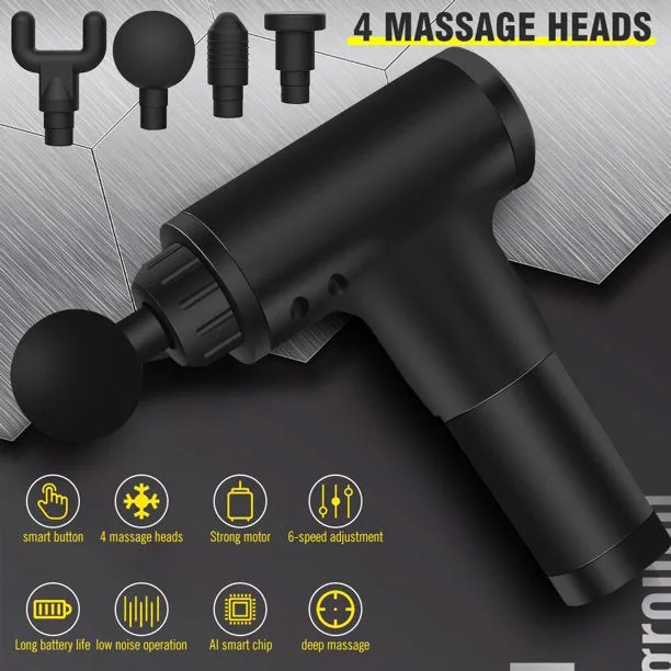 6 Levels Massage Gun - Red β photo 3