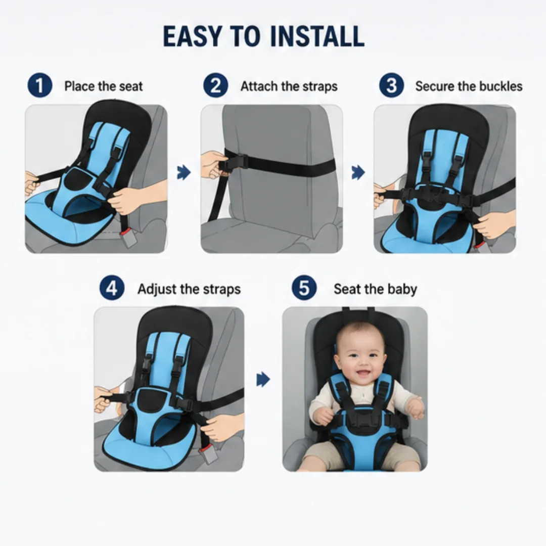 Baby Car Protection Cushion Seat Child - Blue — photo 3