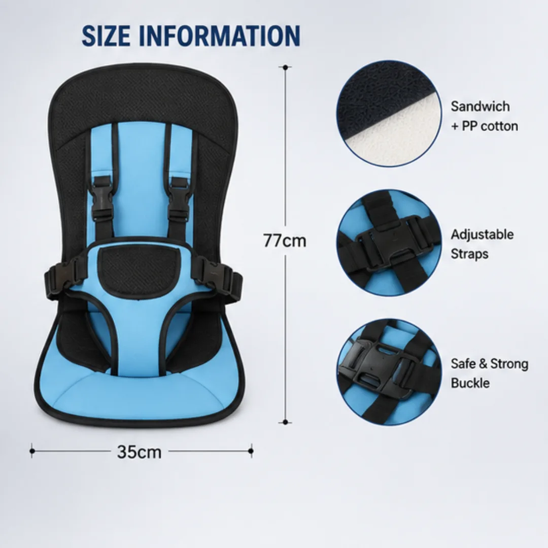 Baby Car Protection Cushion Seat Child - Blue — photo 4