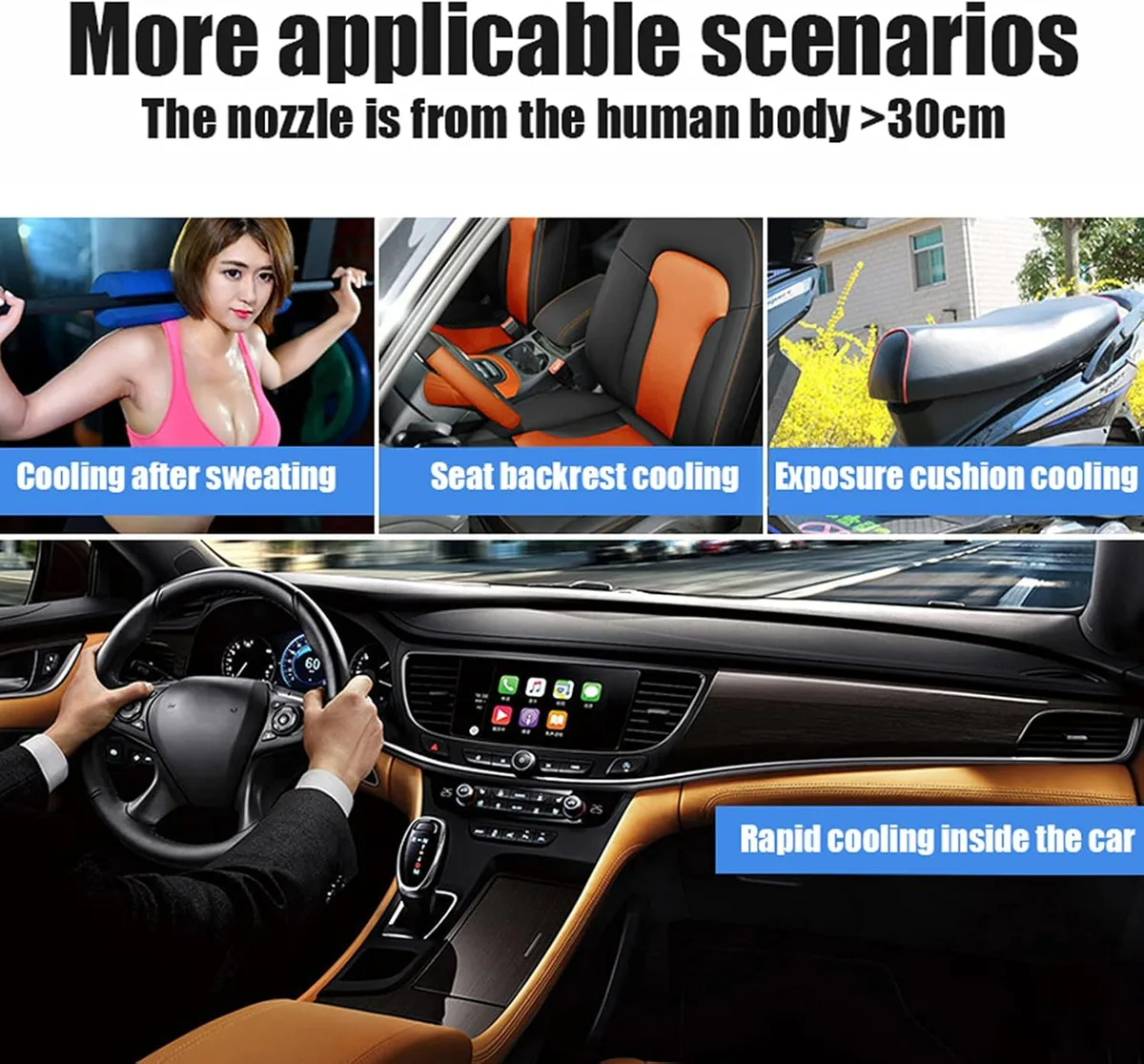 Instant Cooling Spray – 180ml Cool Ice Dry Spray, Fast-Acting Car & Body Cooling Mist, Spray for Summer Heat Relief - 1 pcs — photo 5