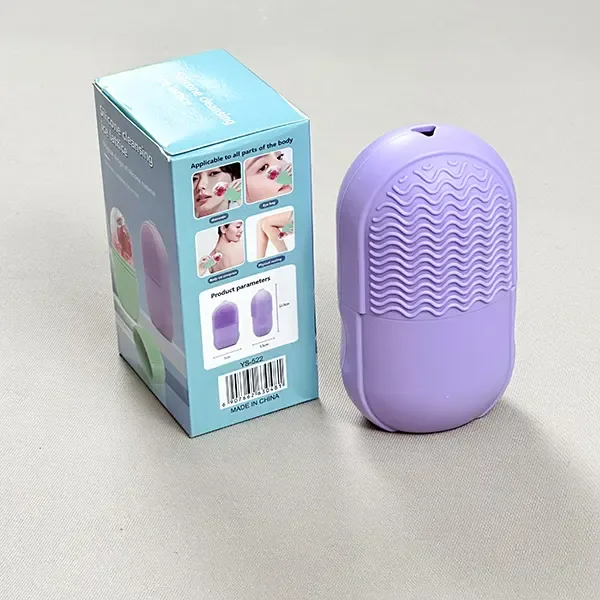 Ice Scrubber 3-in-1 – Face & Eye Ice Roller, Massager & Cleansing Brush - Purple — photo 2