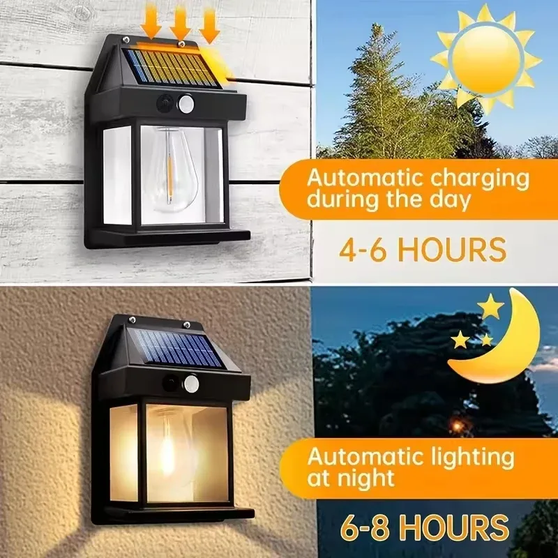 Smart Solar Wall Lights – Wireless Outdoor LED with Motion Sensor & 3 Lighting Modes - 1 Pcs — photo 3