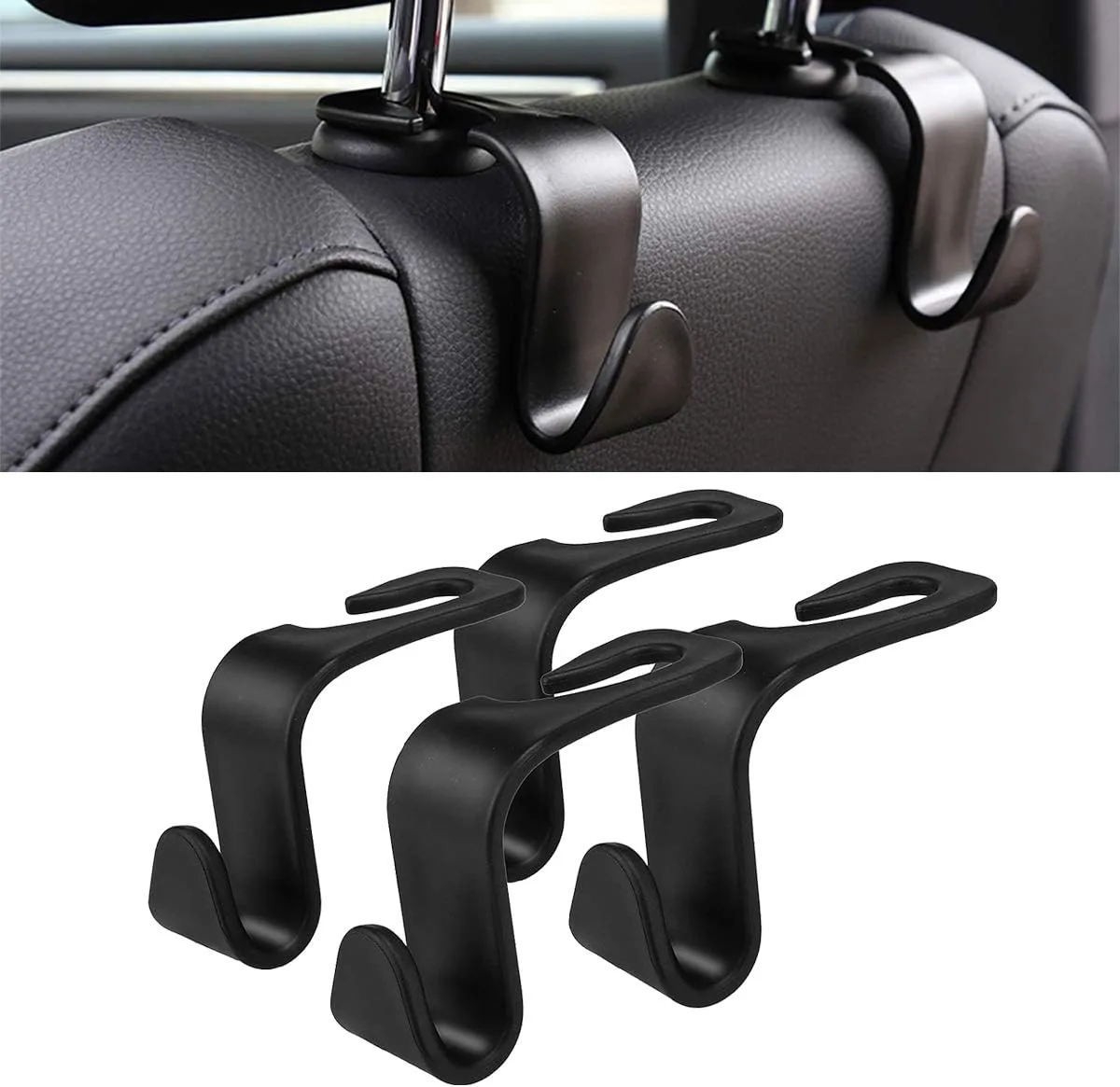 Car Seat Headrest Hooks Hanger 1PCS - 4 pcs