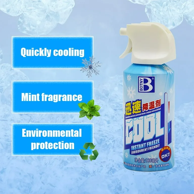 Instant Cooling Spray – 180ml Cool Ice Dry Spray, Fast-Acting Car & Body Cooling Mist, Spray for Summer Heat Relief - 2 pcs — photo 2