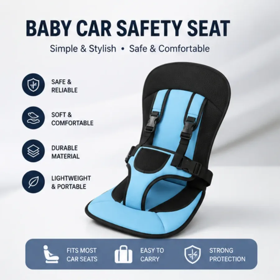Baby Car Protection Cushion Seat Child - Red — photo 2
