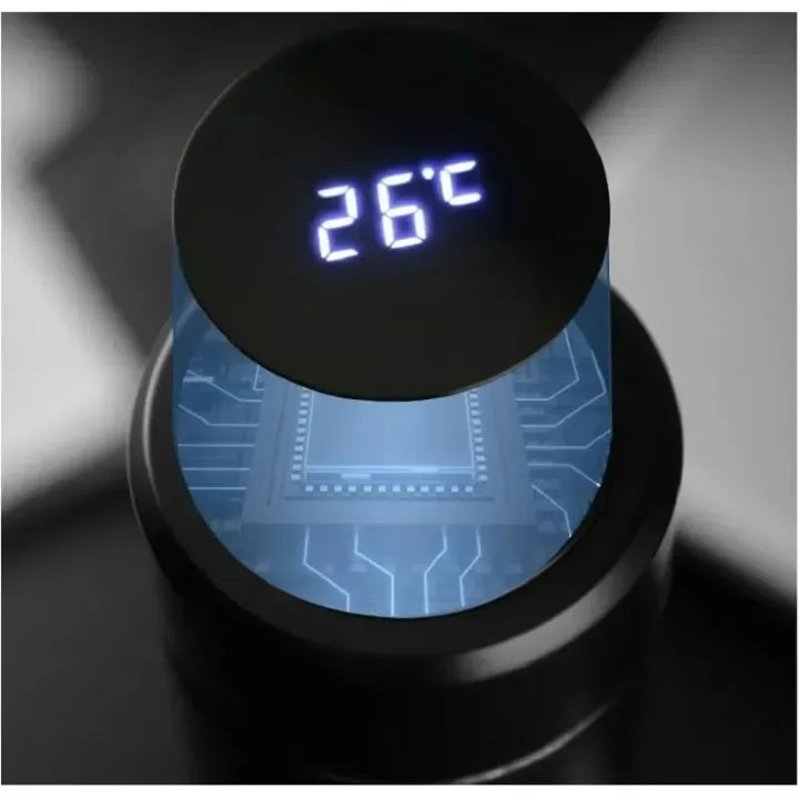 Temperature Display Vacuum Insulated Water Bottle Thermos - Pink β photo 4