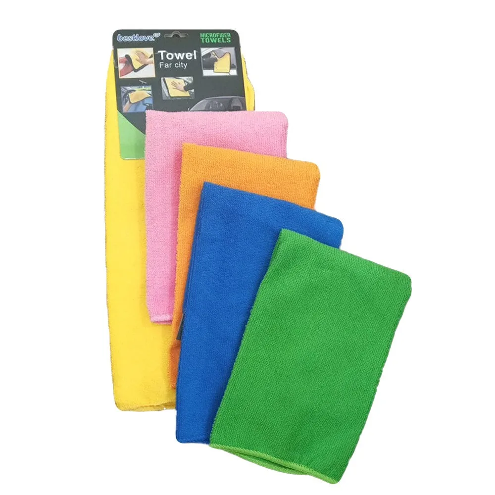 Microfiber Towels For Cleaning And Drying - Yellow