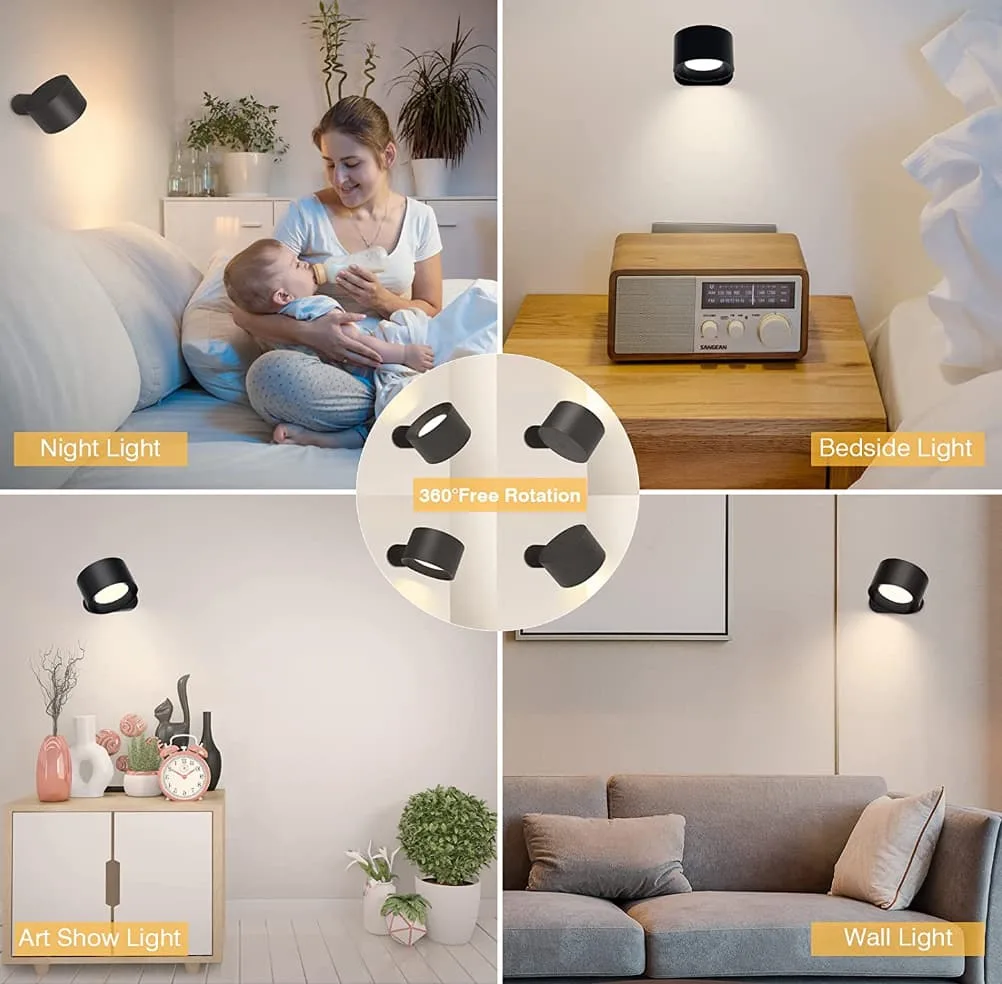 The LED Wall Lamp 3 colors - black β photo 6