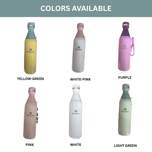 STANLEY With Hang Rope The All Day Slim Bottle 600 ml - White - pink β photo 7