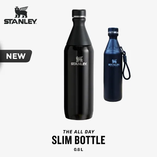 STANLEY With Hang Rope The All Day Slim Bottle 600 ml - White - pink