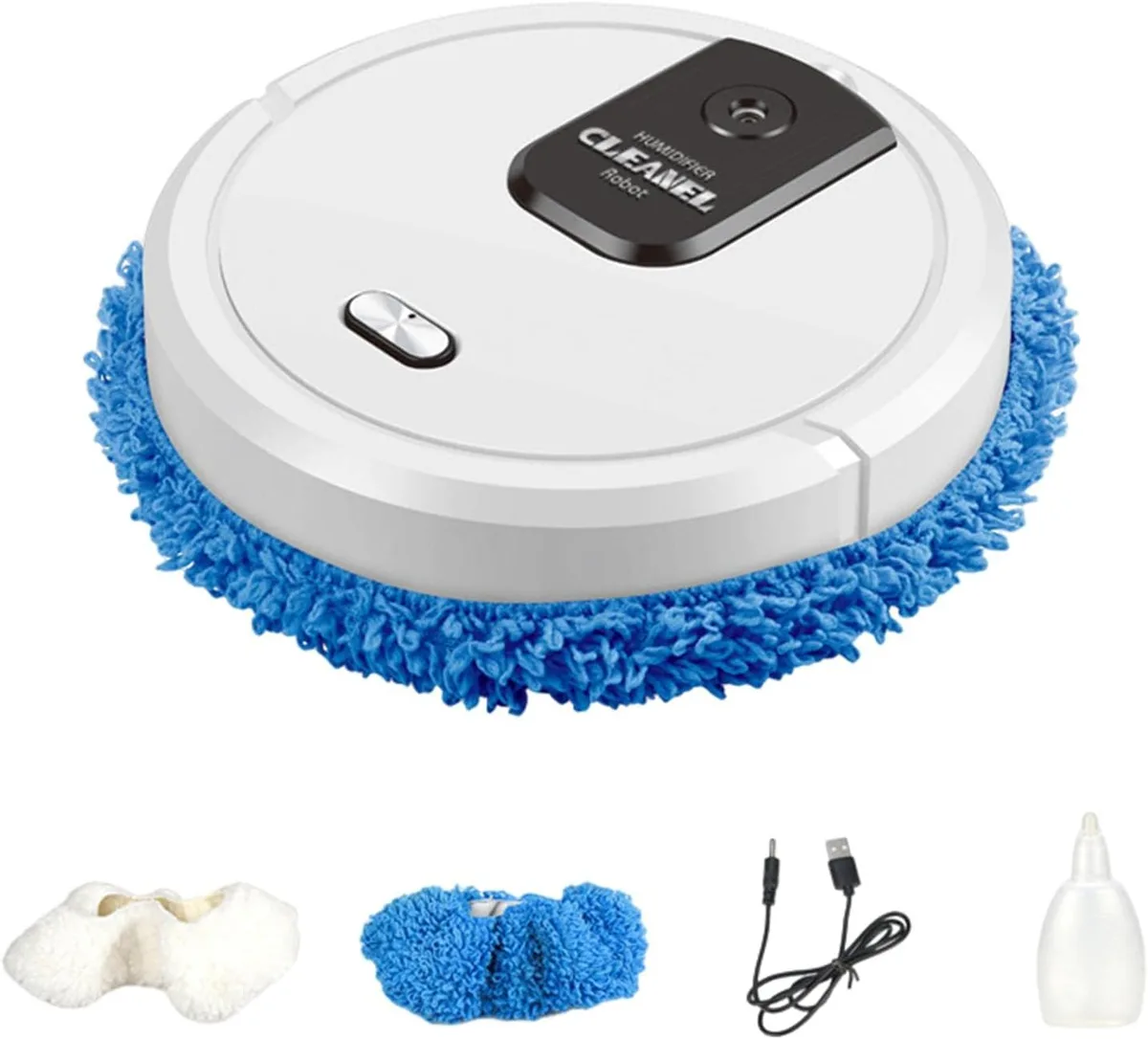 Robot Vacuum and Mop,Intelligent Sweeping Robot Automatic Floor - Black